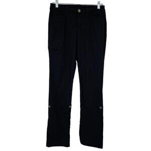Eddie Bauer Women's Black Nylon Convertible Pants Size 4 Hiking Outdoor Gorpcore